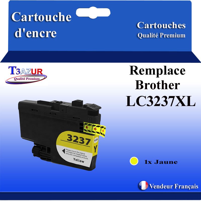 Cartouche compatible Brother LC3237XL (LC-3237Y) XL- Jaune