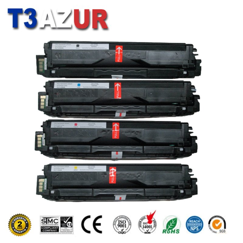 Lot de 4 Toners compatibles Samsung CLP415/ CLX4195