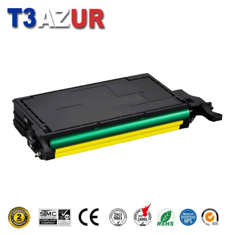 Toner compatible Samsung CLP620/CLP670 (CLT-Y5082L/CLT-YC082S)- Jaune - 4 000 pages