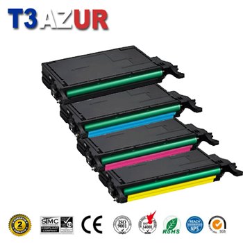 Lot de 4 Toners compatibles Samsung CLP620 / CLP670