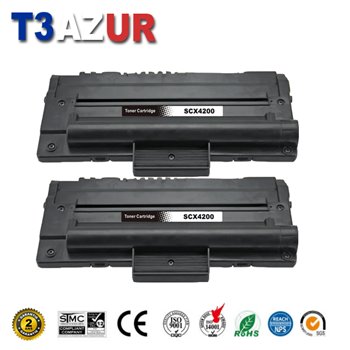 Lot de 2 Toners compatibles Samsung SCX4200 (SCX-D4200A/SV183A)- 3 000 pages