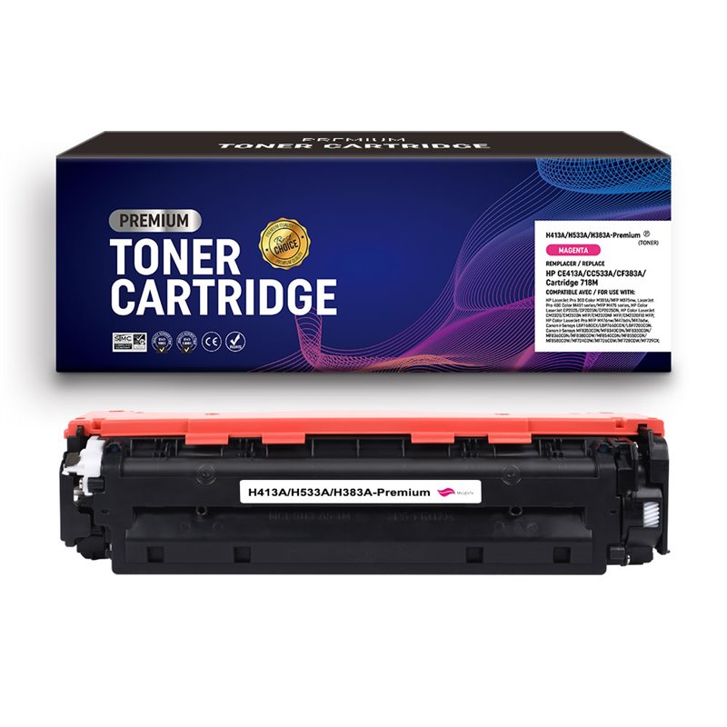 Premium Compatible- Toner compatible Canon 718 - Magenta - 2 800 pages