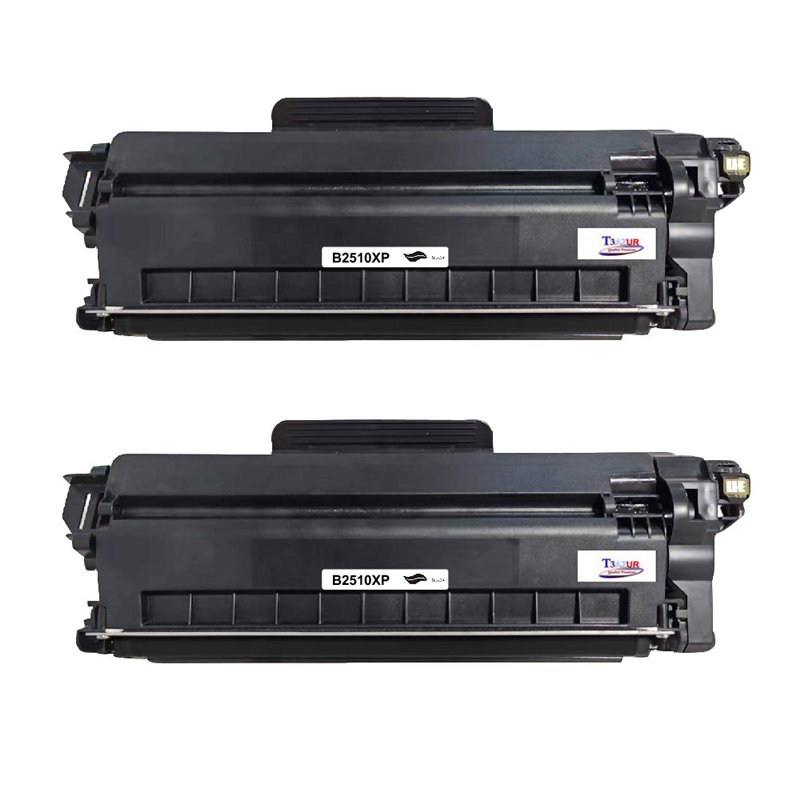 Lot de 2 Toners compatibles Brother TN2510 XL Noir- 3 000 pages