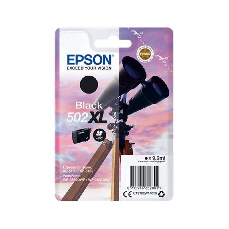 Original - Cartouche Epson T02W1/T02V1 (502 XL)- Noire