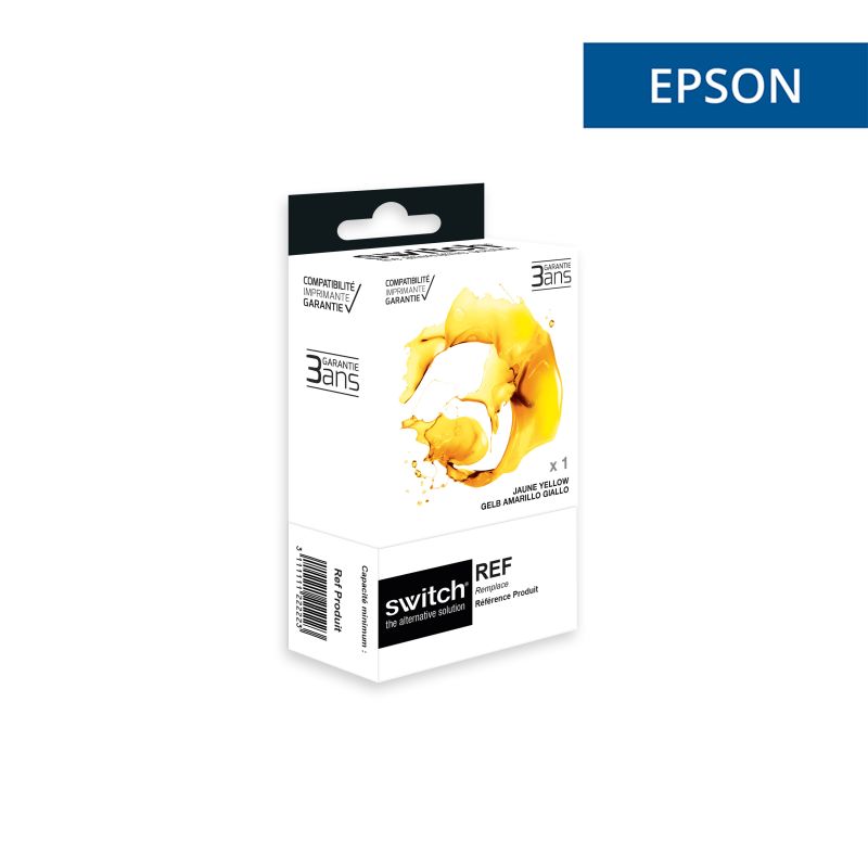 SWITCH - Cartouche compatible Epson 604XL (C13T10H44010/C13T10G44010) - Jaune