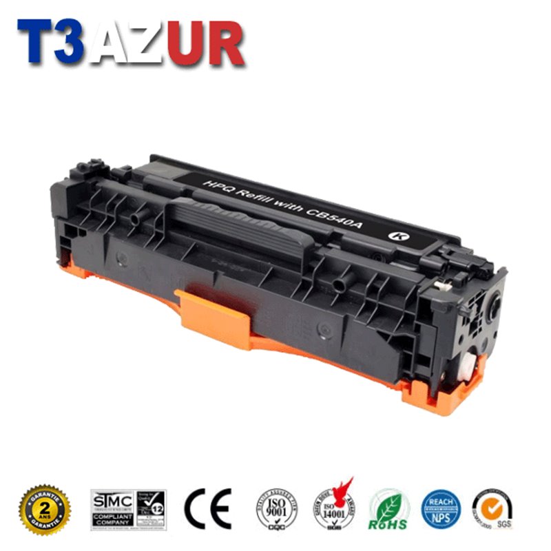 Toner compatible avec HP CB540A/CE320A/CF210X/CF210A Noire - 2 200 pages