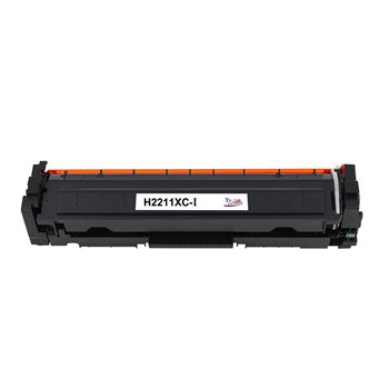 HP W2211X/W2211A Cartouche de toner générique cyan - Remplace 207X/207A (avec puce)