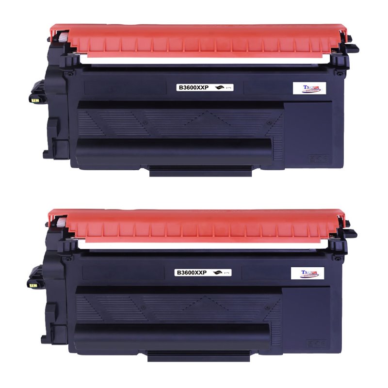 Lot de 2 Toners compatibles Brother TN3600 XXL Noir- 11 000 pages