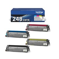 Original - Pack de 4 Toners Brother TN248 (Noir+Couleur) -1 000 pages