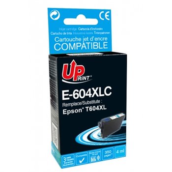 Uprint - Cartouche compatible Epson 604XL (C13T10H24010/C13T10G24010)- Cyan