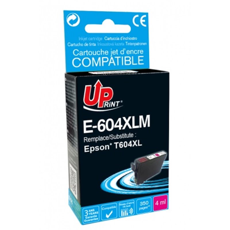 Uprint - Cartouche compatible Epson 604XL (C13T10H34010/C13T10G34010) - Magenta