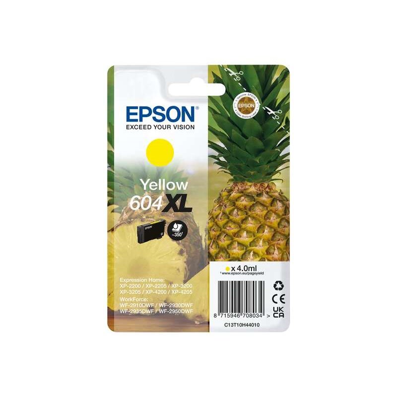 Original - Cartouche Epson 604XL (C13T10H44010/C13T10G44010) - Jaune