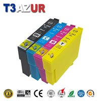 Lot de 4 Cartouche compatible Epson T02V6 (502 XL)