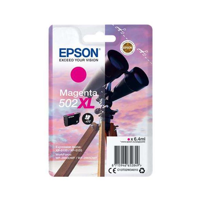 Original - Cartouche Epson T02W3/T02V3 (502 XL) - Magenta