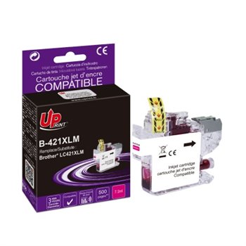Uprint - Cartouche compatible Brother LC421XL (LC421XLM) Magenta