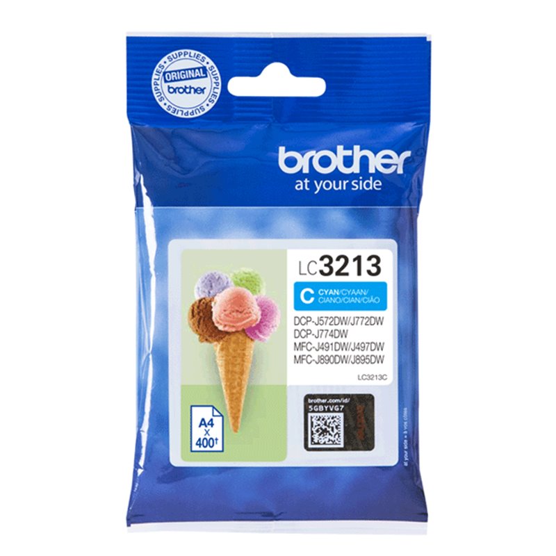 Original - Cartouche Brother LC3213C- Cyan