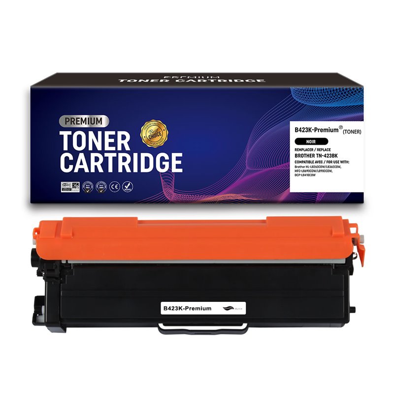 Premium Compatible- Toner compatible Brother TN421/ TN423/ TN426 - Noire