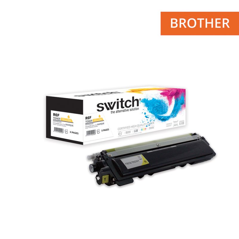 SWITCH - Toner compatible Brother TN248XLY - Jaune -2 300 pages