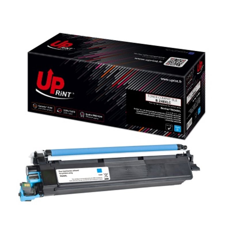 Uprint - Toner compatible Brother TN248XLC - Cyan -2 300 pages