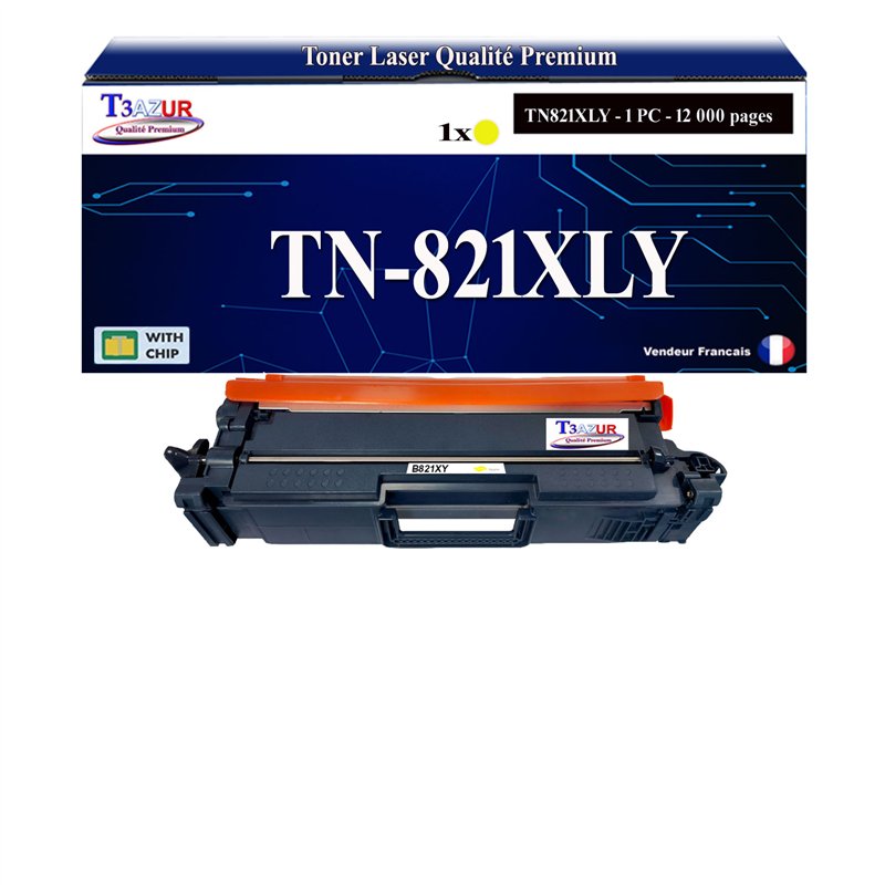 Toner compatible Brother TN821XXL (TN821XXLY) - Jaune