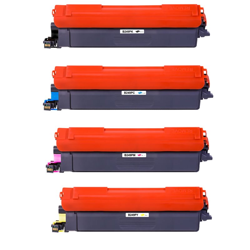 Lot de 4 Toners compatibles Brother TN249