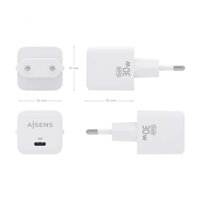 Aisens Gan USB-C Chargeur 30W - Blanc