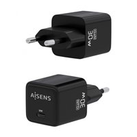 Aisens Gan USB-C Chargeur 30W - Noir