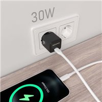 Aisens Gan USB-C Chargeur 30W - Noir