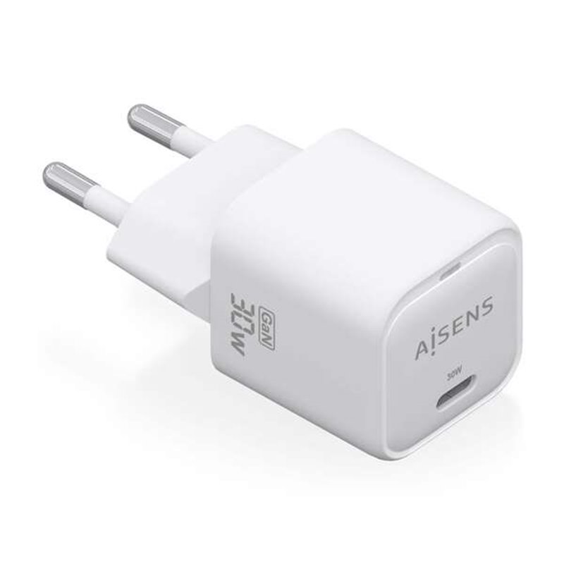 Chargeur Aisens GAN 30W - 1xUSB-C PD3.0 QC4.0 - Blanc