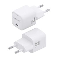 Chargeur Aisens GAN 30W - 1xUSB-C PD3.0 QC4.0 - Blanc