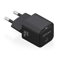 Aisens Gan USB-C Chargeur 30W - Haute efficacité énergétique - Noir