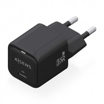 Aisens Gan USB-C Chargeur 30W - Haute efficacité énergétique - Noir