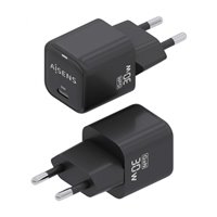 Aisens Gan USB-C Chargeur 30W - Haute efficacité énergétique - Noir