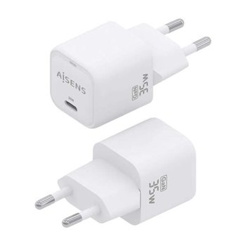 Chargeur Aisens GAN 35W - 1xUSB-C PD3.0 QC4.0 - Couleur Blanc