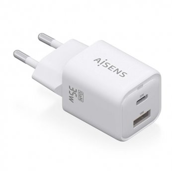 Aisens Gan USB-C Chargeur 35W - Haute efficacité énergétique - Couleur Blanc