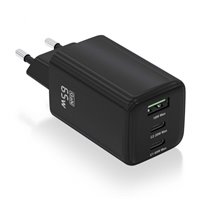 Chargeur Aisens Gan USB-C 65W - Haute efficacité énergétique - Couleur Noir