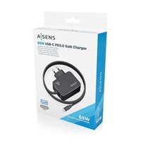 Aisens Chargeur GAN 65W PD3.0 1xUSB-C 1,8m - Couleur Noir