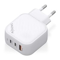 Chargeur Aisens GAN 65W - 2xUSB-C PD3.0 QC4.0 - 1xUSB-A QC3.0 - Couleur Blanc