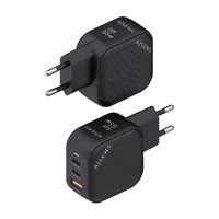 Chargeur Aisens GAN 65W - 2xUSB-C PD3.0 QC4.0 - 1xUSB-A QC3.0 - Couleur Noir