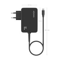 Aisens Chargeur GAN 90W PD3.0 1xUSB-C 1,8m - Couleur Noir