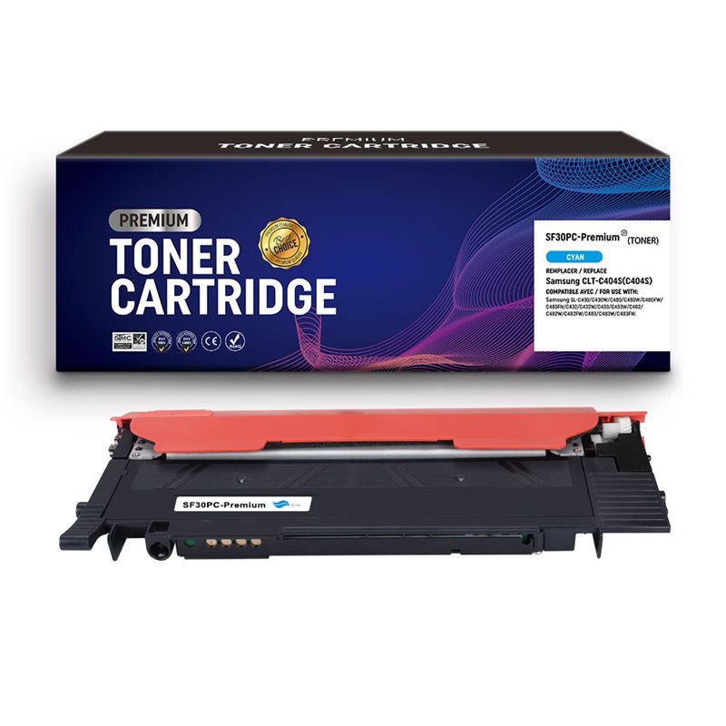 Premium Compatible - Toner compatible Samsung CLT-C404S (ST966A) - Cyan - 1 000 pages