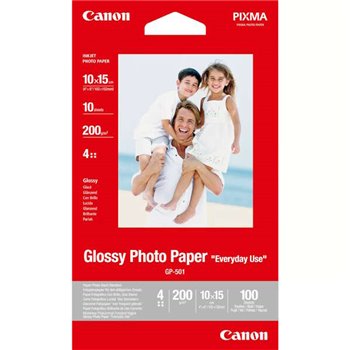 Canon GP-501 Papier Photo A6 10x15cm Brillant 200gr 10 Feuilles