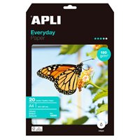 Apli Papier Photo Quotidien A4 Brillante 180g 20 Feuilles