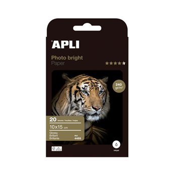 Apli Papier photo Photobright 10 x 15 cm 240 g 20 feuilles