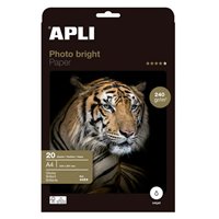 Apli Photobright Papier Photo A4 240g 20 Feuilles