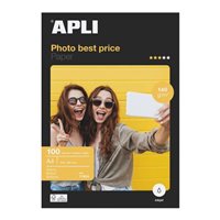 Apli Bestprice Papier Photo A4 140gr - Finition Brillante - 100 Feuilles