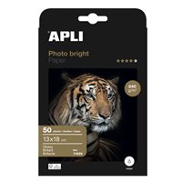 Papier photo Apli Photobright 13 x 18 cm 240 g 50 feuilles