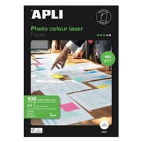 Apli Papier photo laser couleur A4 160g 100 feuilles