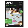 Apli Papier photo laser couleur A4 160g 100 feuilles