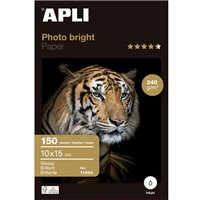 Apli Photobright Papier photo 10 x 15 cm 240 g 150 feuilles